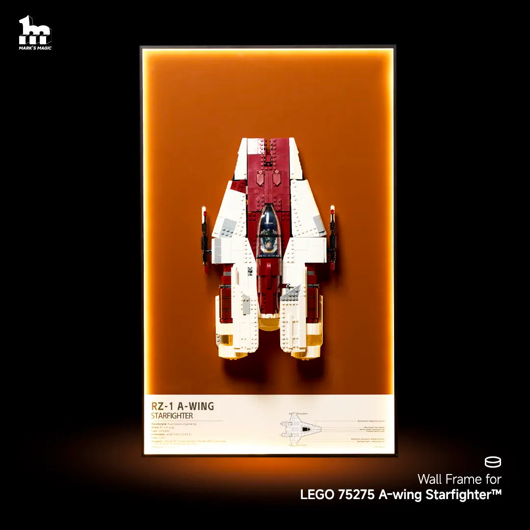 Wall Display frame for LEGO® STAR WARS™ 75275 A-wing Starfighter™