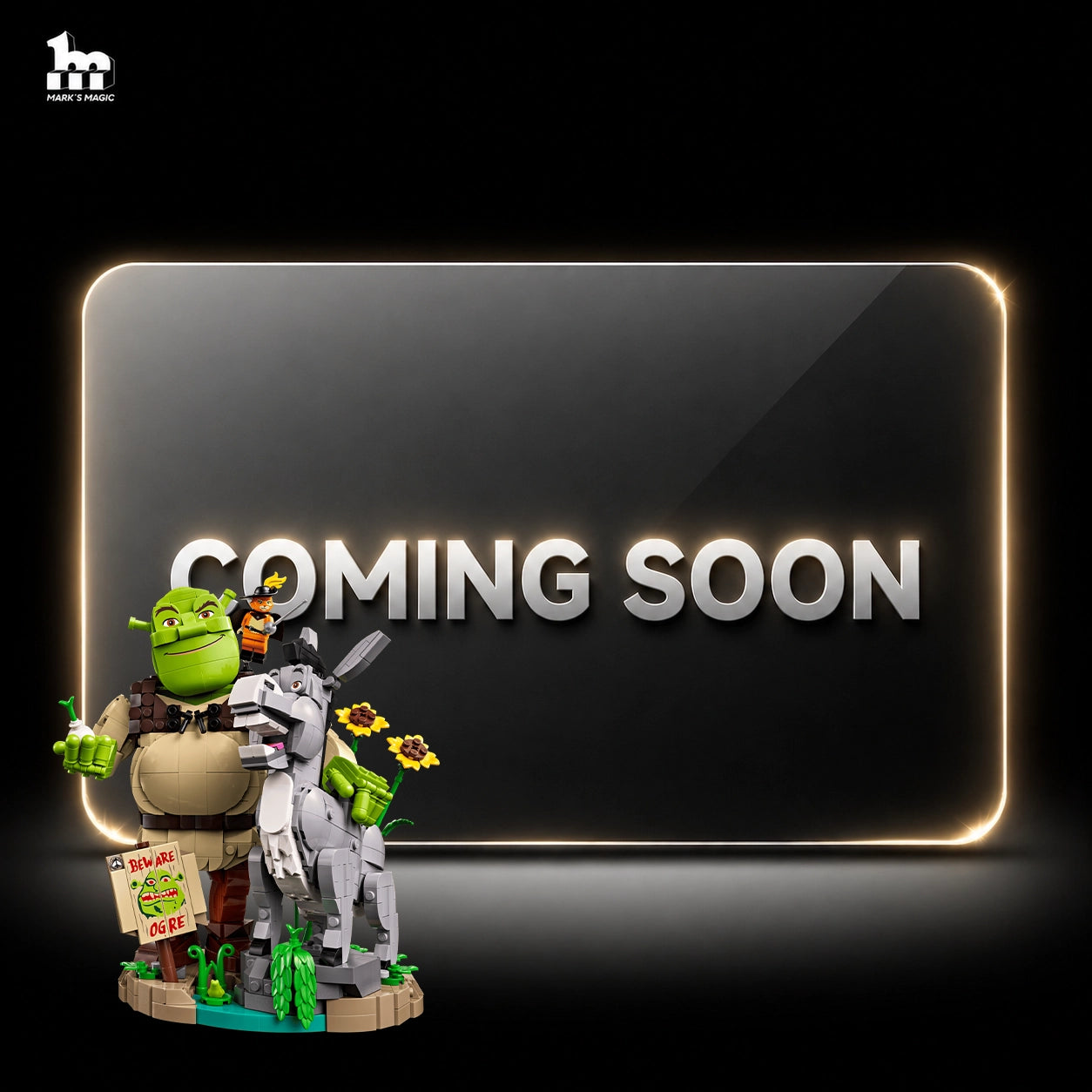 【PREMIUM】 Display Case For LEGO 72423 Shrek, Donkey & Puss in Boots