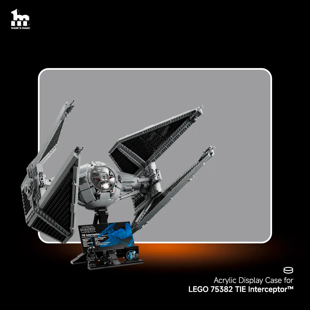 【Premium】 Display Case For LEGO Star Wars™ 75382 TIE Interceptor™