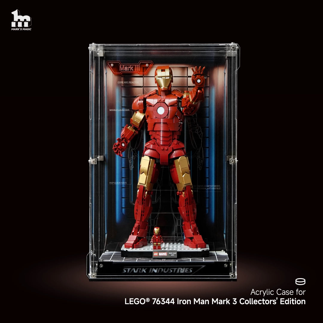 【Premium】 Display Case For LEGO 76344 Iron Man Mark 3 Collectors' Edition
