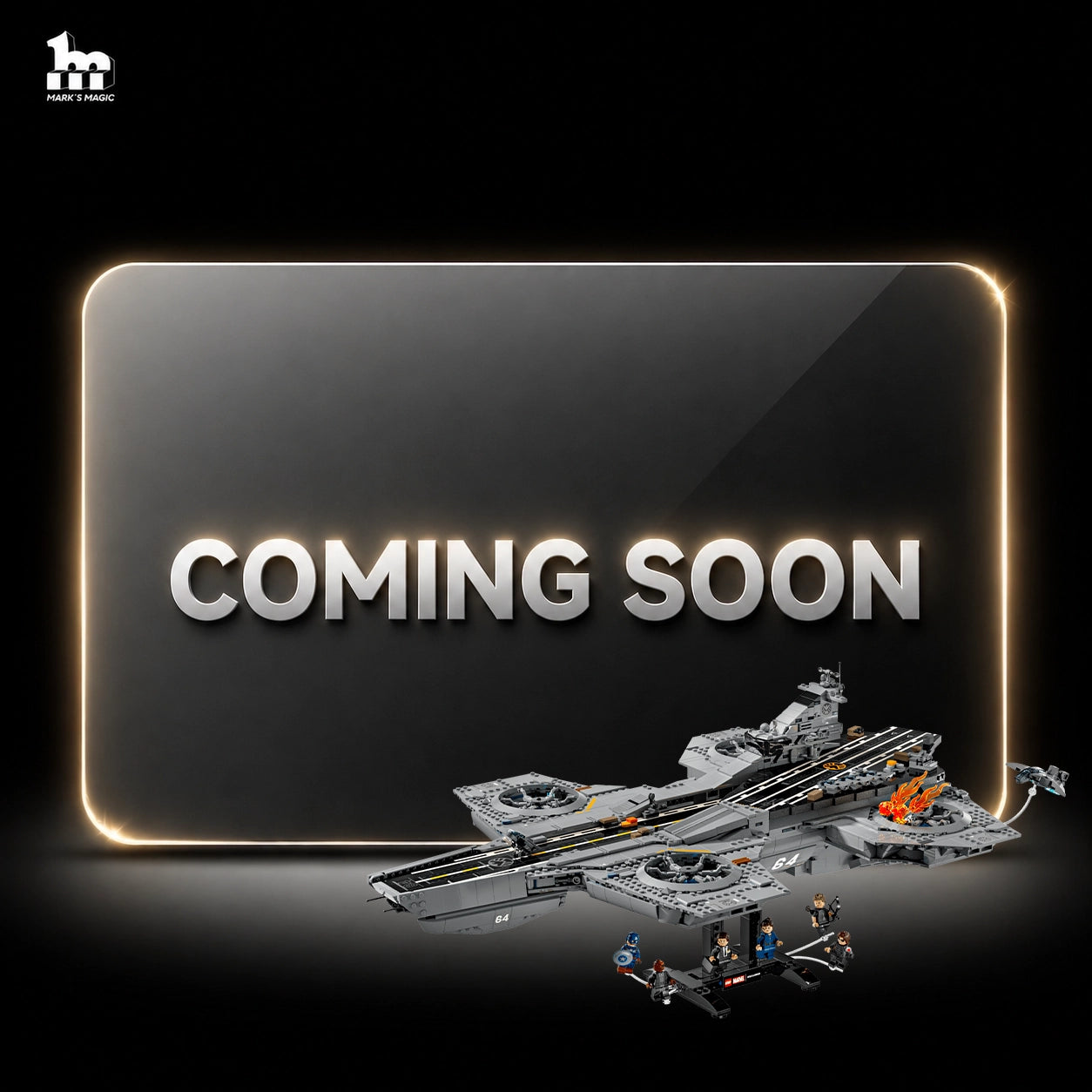 【PREMIUM】 Display Case For LEGO Marvel 76354 S.H.I.E.L.D. Helicarrier