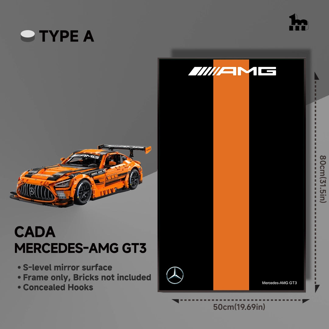 Car Display Wall Frame for CaDA Mercedes-AMG GT3