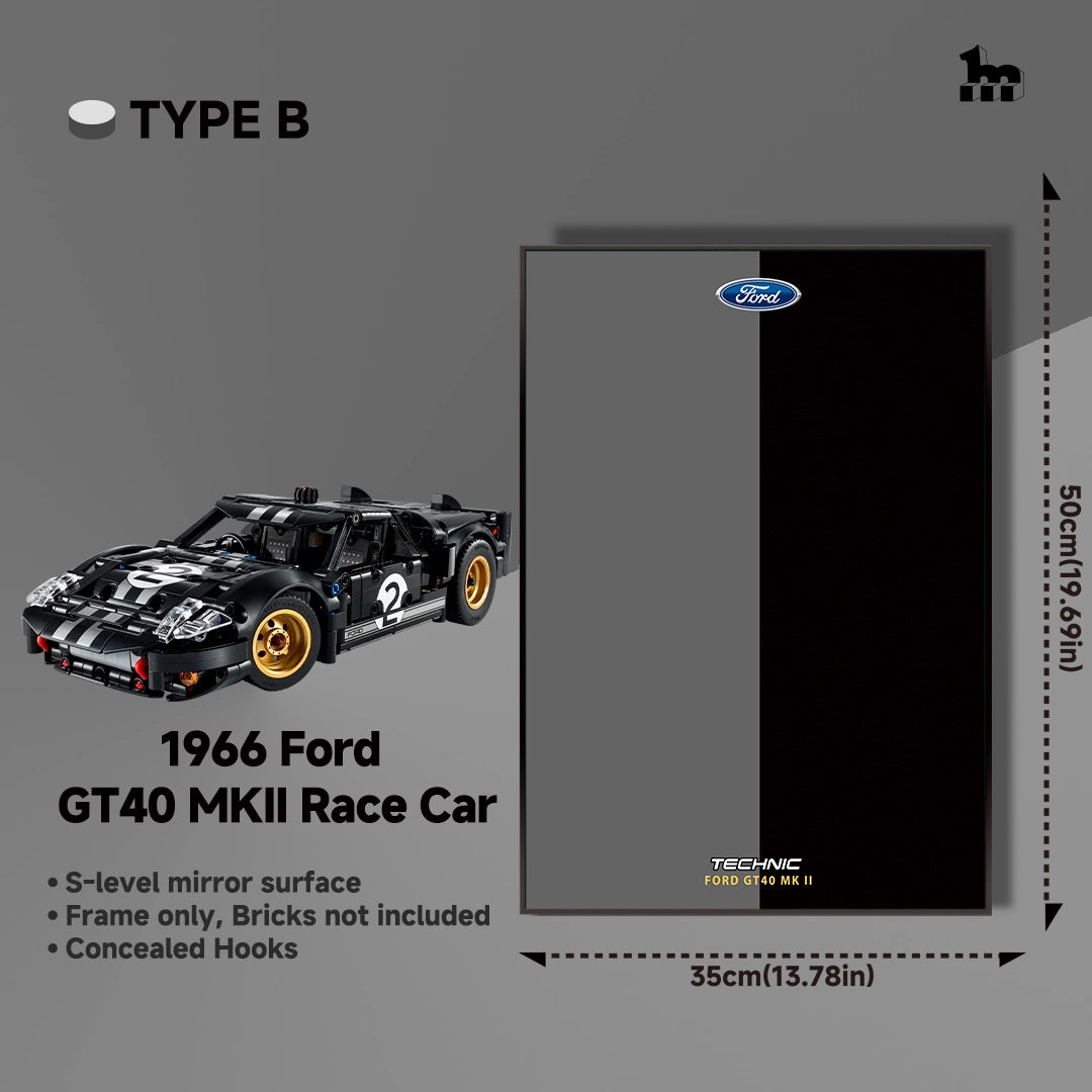 Wall Display frame for LEGO® mid-size Technic™ car