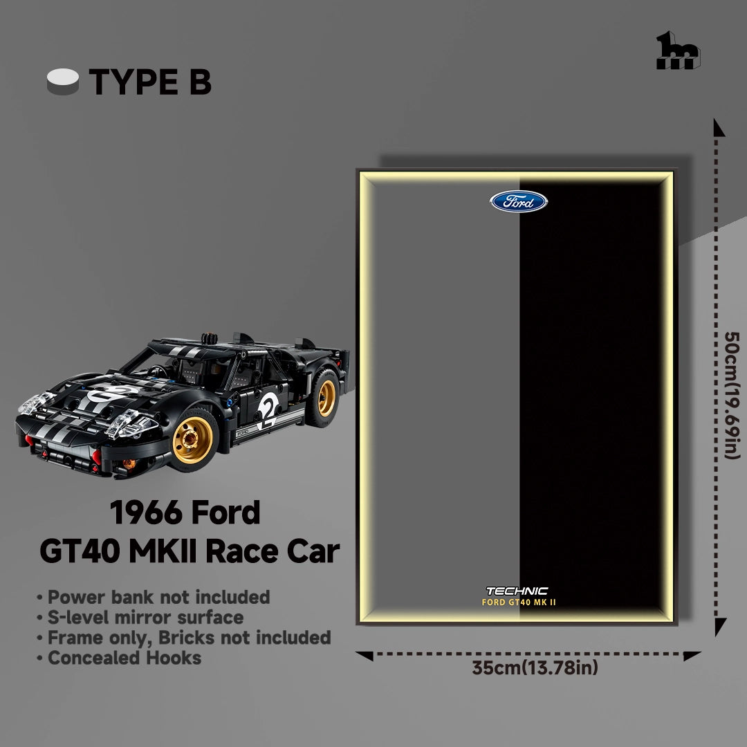 Wall Display frame for LEGO® mid-size Technic™ car