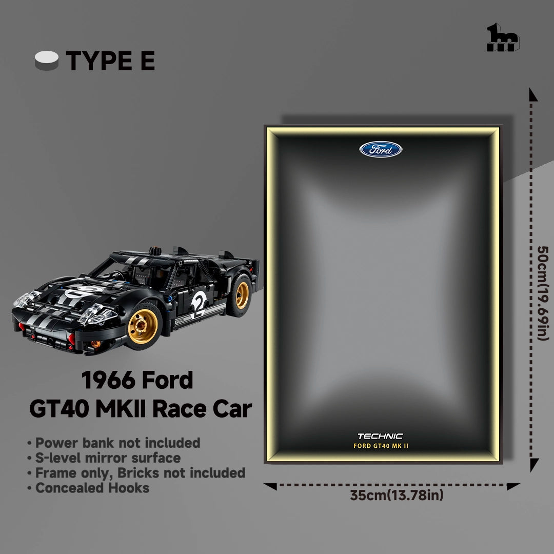 Wall Display frame for LEGO® mid-size Technic™ car