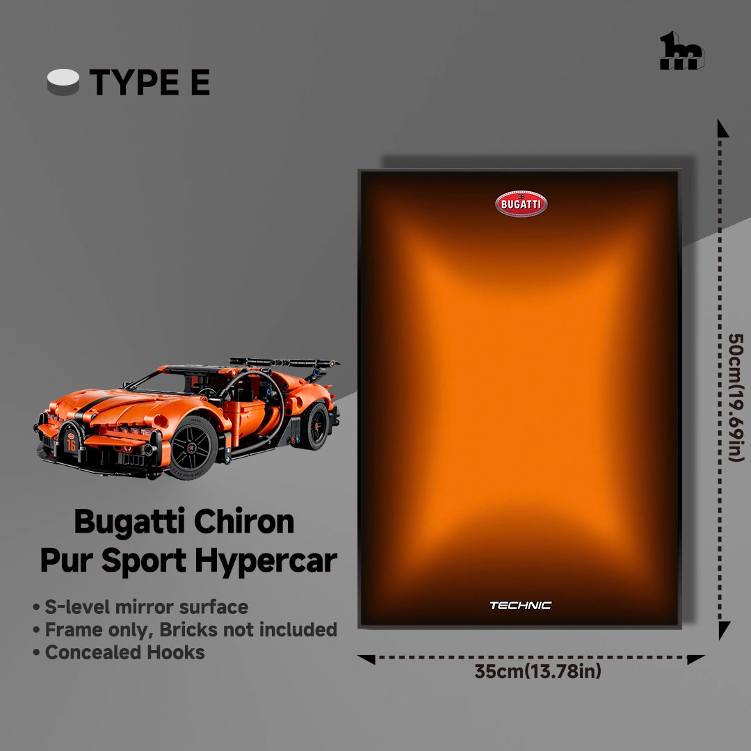 Wall Display frame for LEGO® mid-size Technic™ car