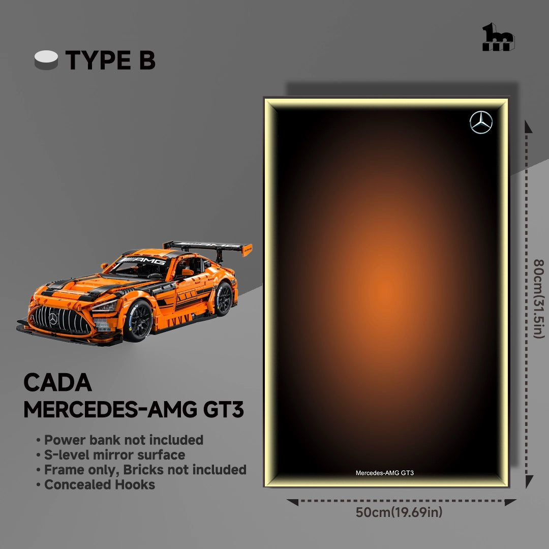 Car Display Wall Frame for CaDA Mercedes-AMG GT3