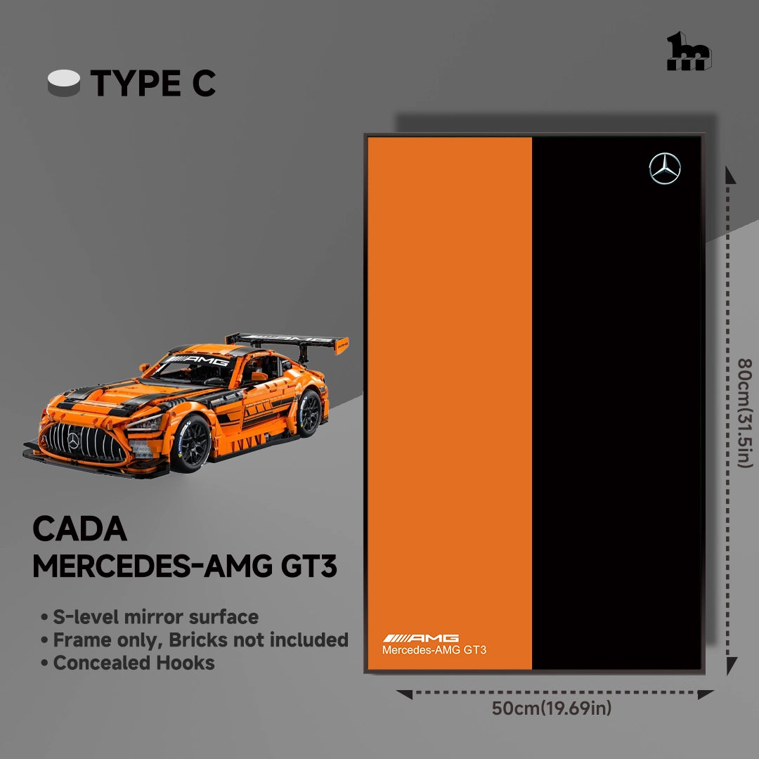 Car Display Wall Frame for CaDA Mercedes-AMG GT3