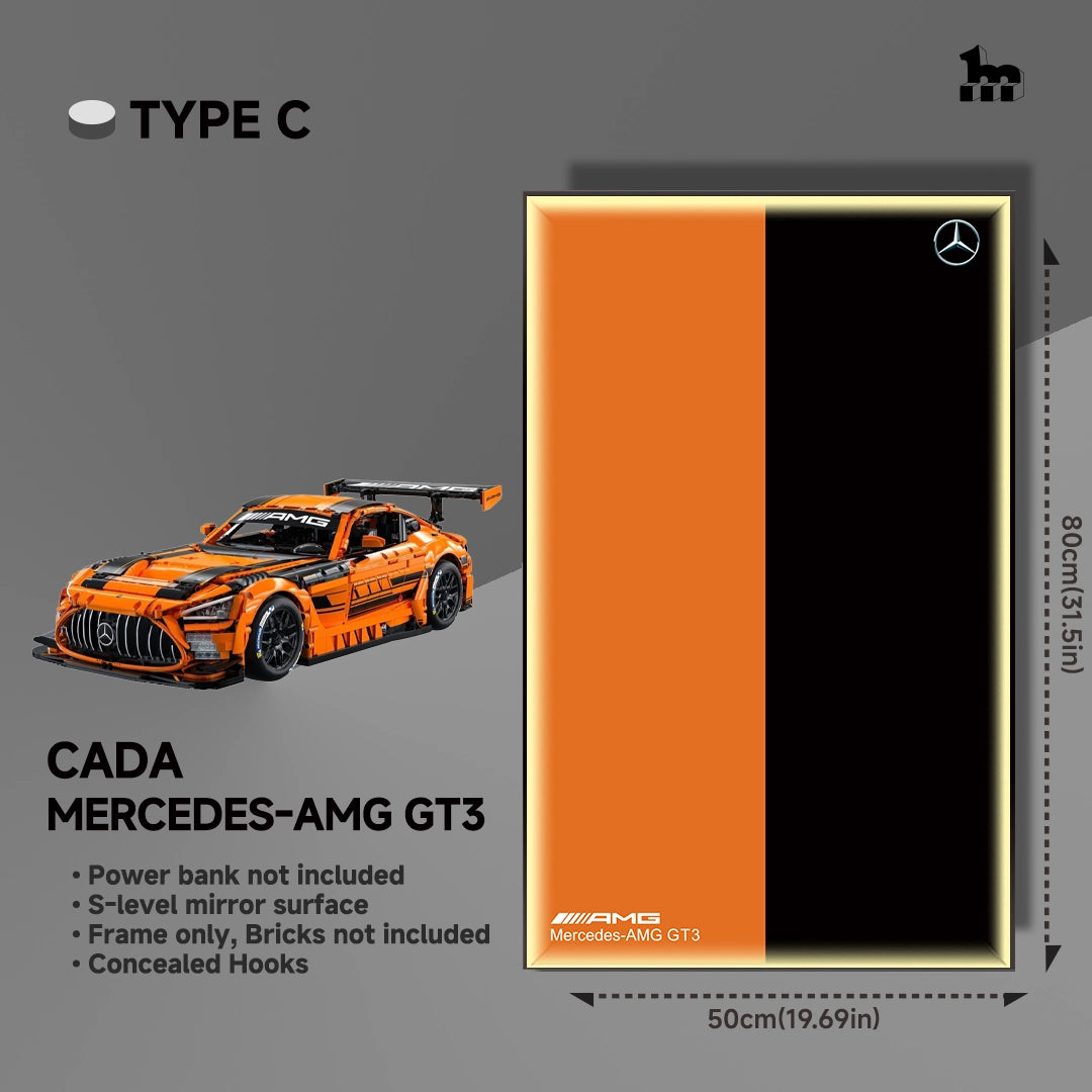 Car Display Wall Frame for CaDA Mercedes-AMG GT3