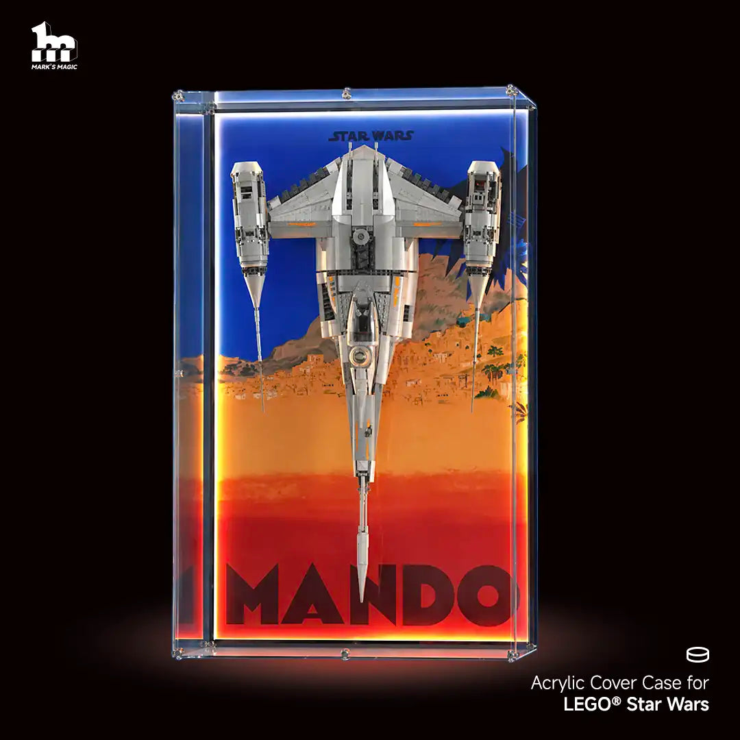 【FREE SHIPPING】 Acrylic Cover for LEGO Star Wars Wall Display Frame – Ultra-Clear & Dustproof