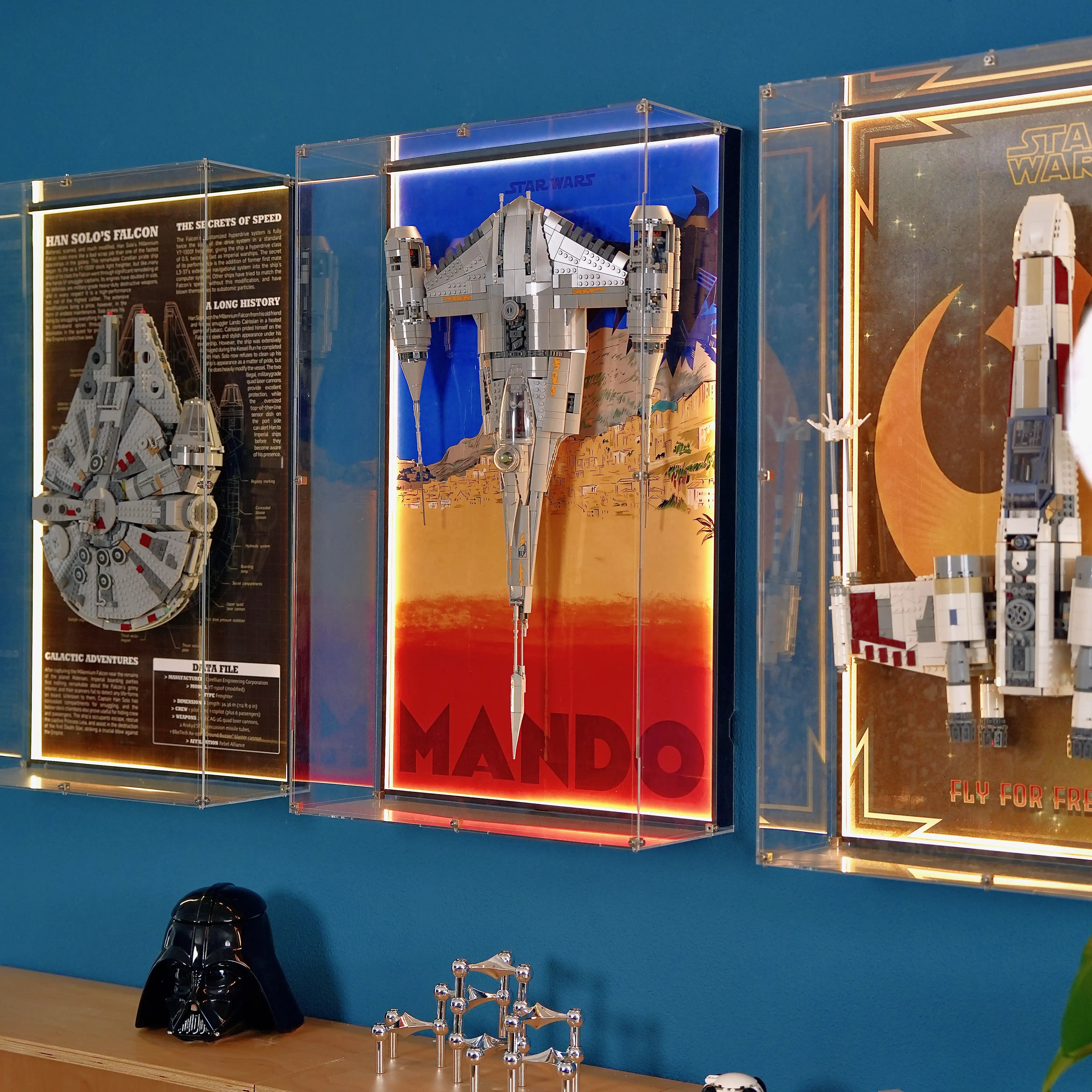 【FREE SHIPPING】 Acrylic Cover for LEGO Star Wars Wall Display Frame – Ultra-Clear & Dustproof