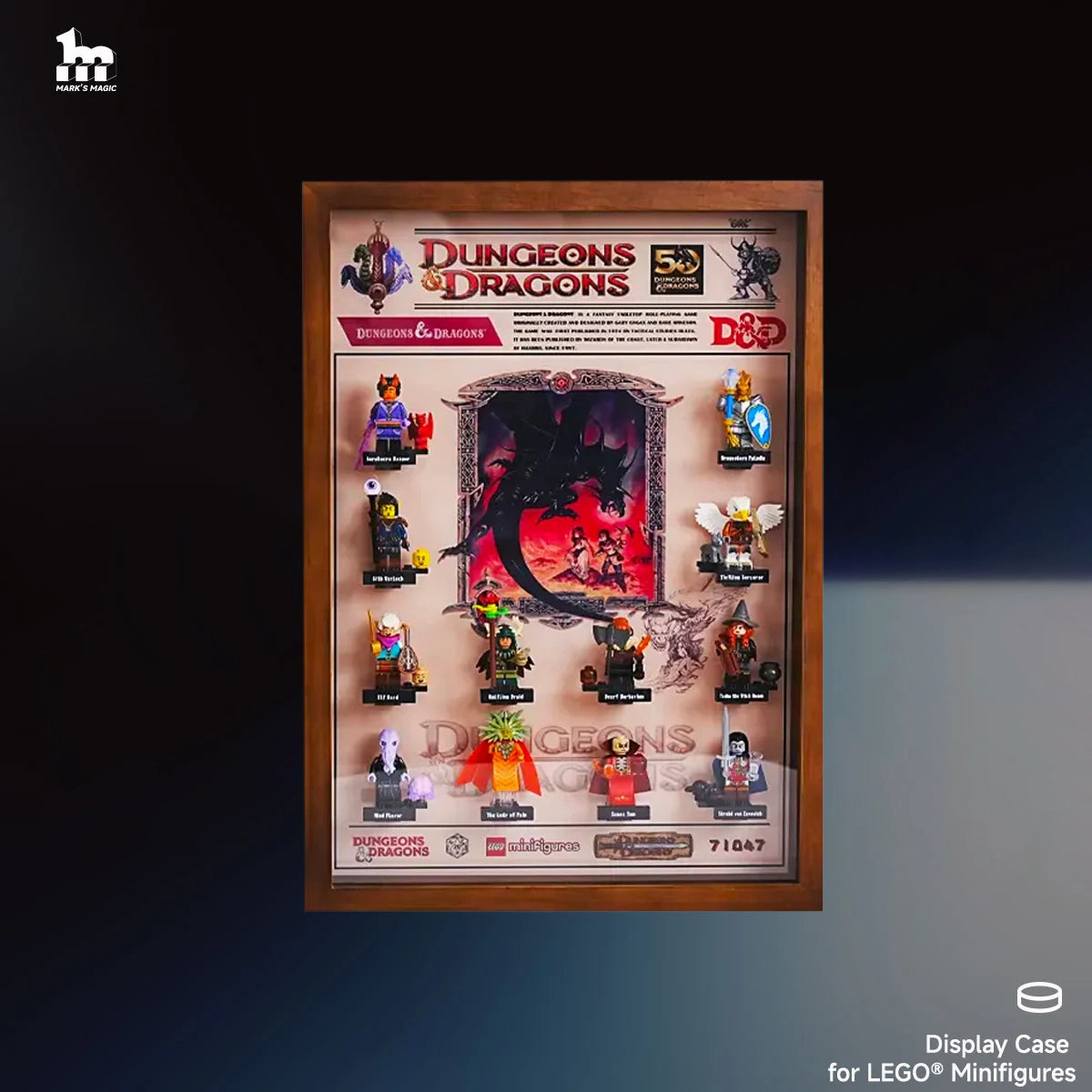 Premium Display Case for LEGO® Minifigures Dungeons & Dragons
