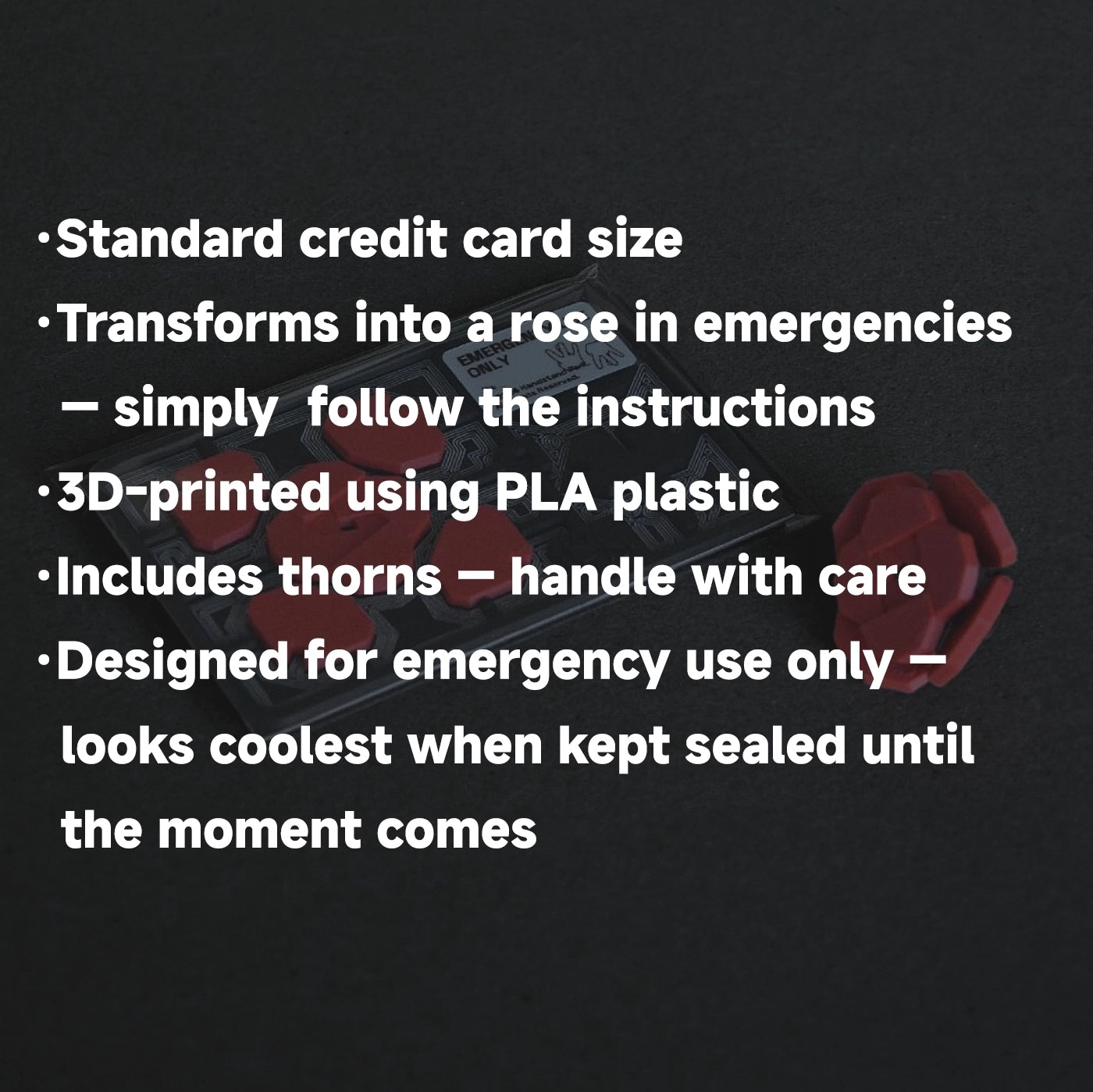 The Emergency Rose -Valentine’s Day Special Edition Gift