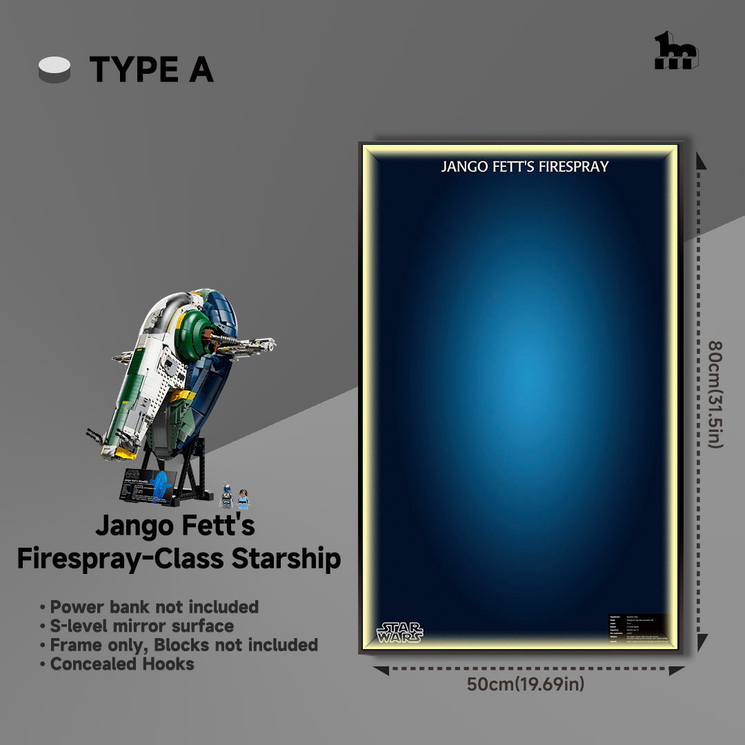 LEGO® STAR WARS™ 75409 Jango Fett's Firespray-Class Starship Light display frame TYPE A