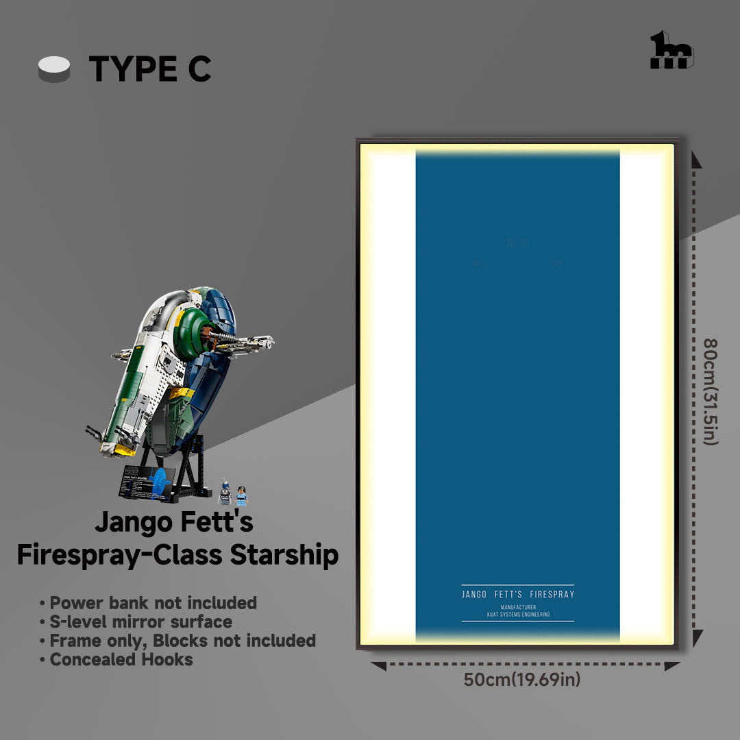 LEGO® STAR WARS™ 75409 Jango Fett's Firespray-Class Starship Light display frame TYPE C