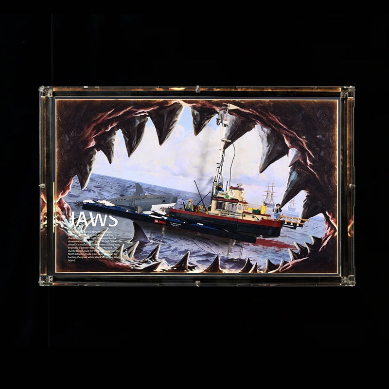 Wall Display Frames For LEGO® Ideas 21350 Jaws
