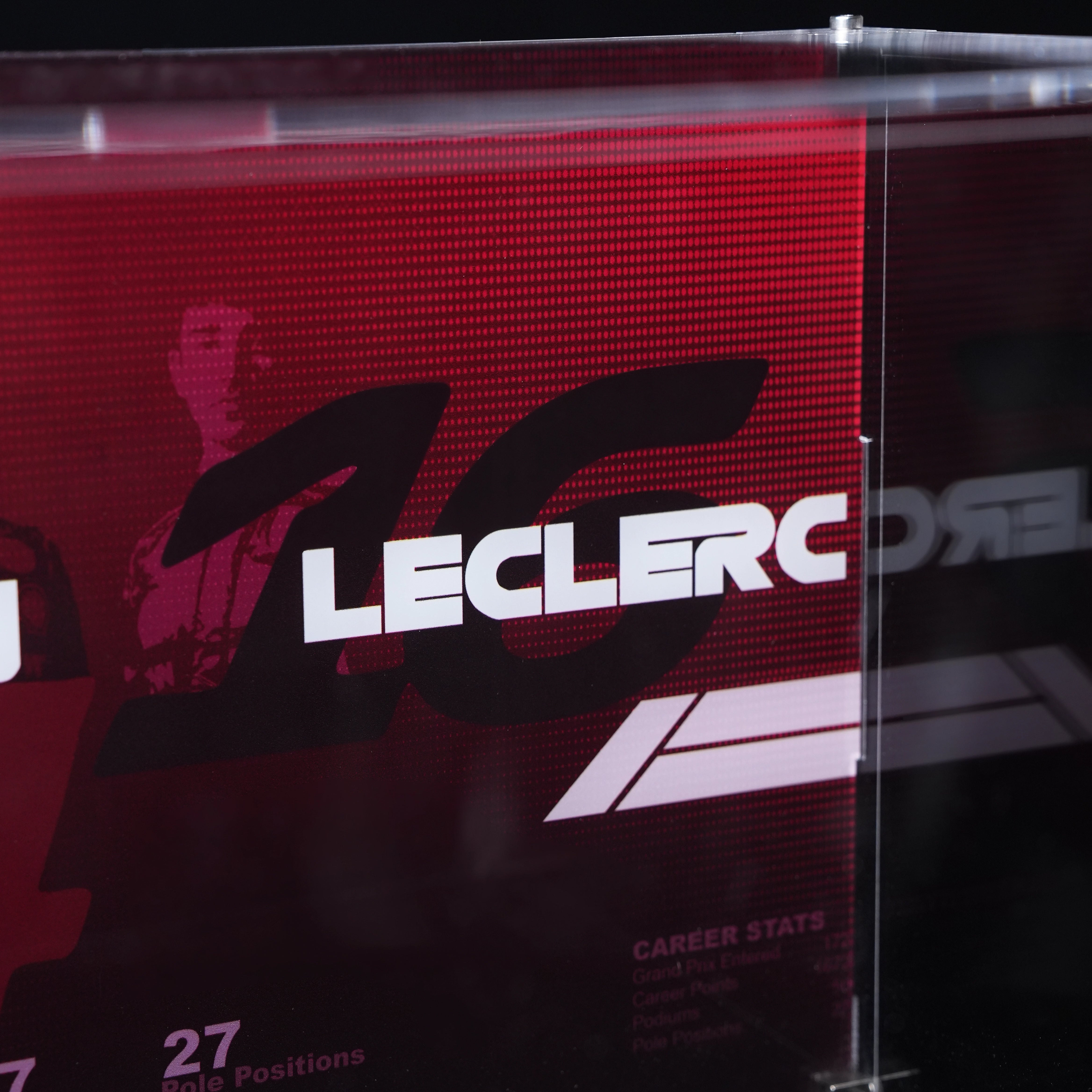Wall mounted Display Case For LEGO® Editions F1 helmets