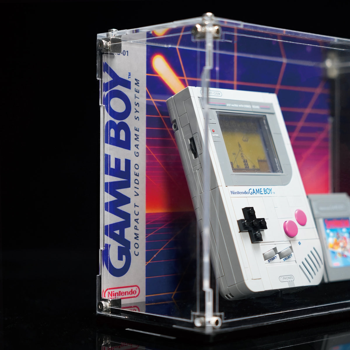 Wall mounted Display Case For LEGO 72046 Super Mario™ Game Boy™