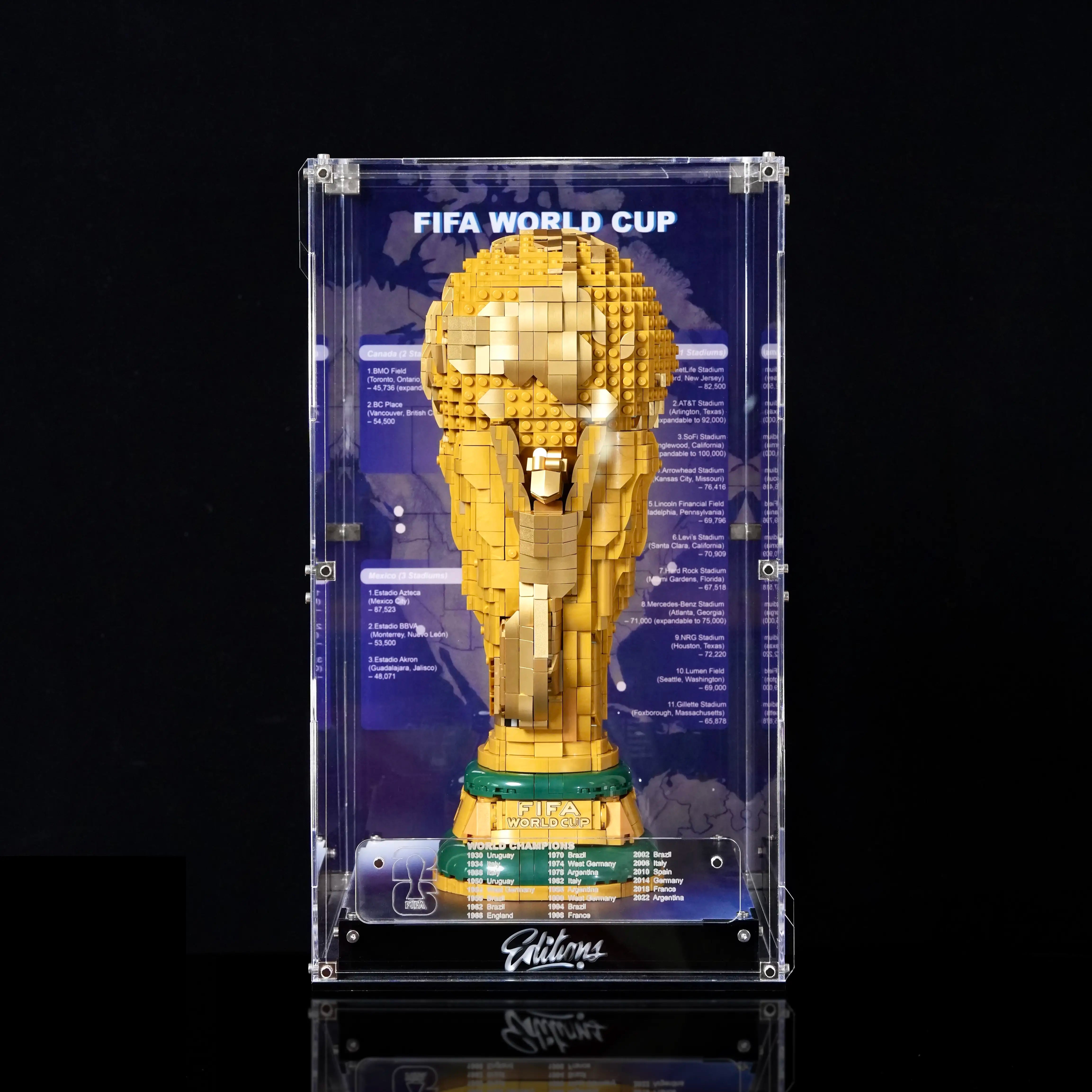 【PREMIUM】 Display Case For LEGO Editions 43020 FIFA World Cup™ Official Trophy