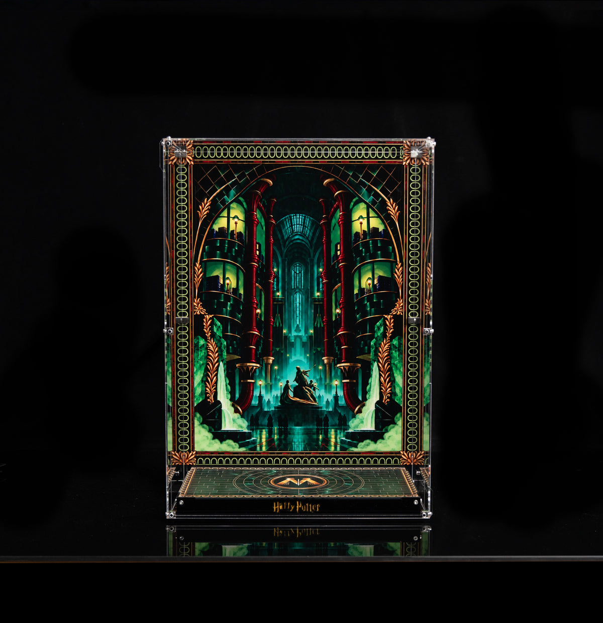 【Premium】 Vitrine d’exposition pour LEGO® 76476 Harry Potter™ Le Ministère de la Magie™ – Édition collector
