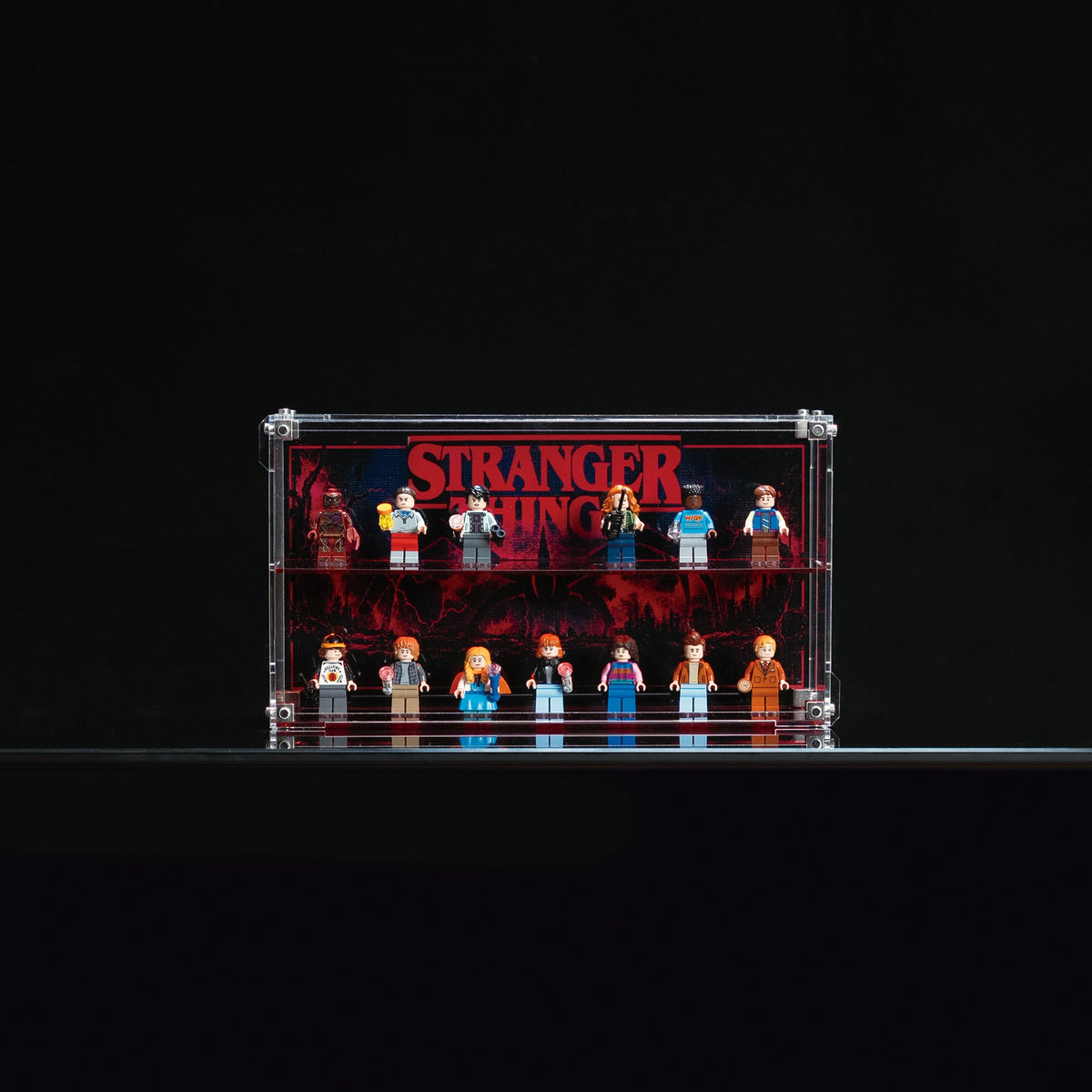 Wall-Mountable Acrylic Display case For LEGO® Minifigures 11370 Stranger Things: The Creel House