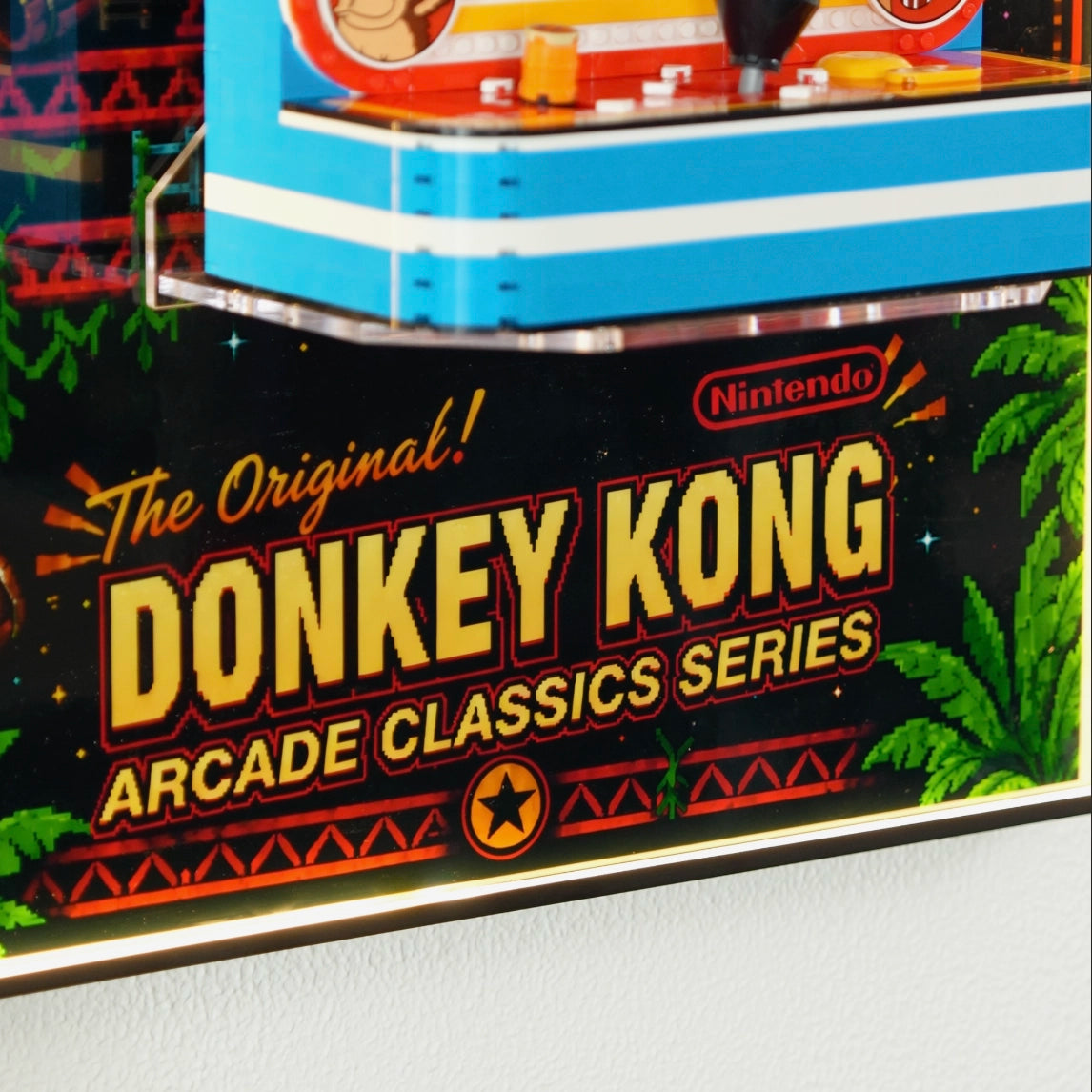 Wall Display Frame For LEGO® Super Mario™ 72051 Donkey Kong™ Arcade
