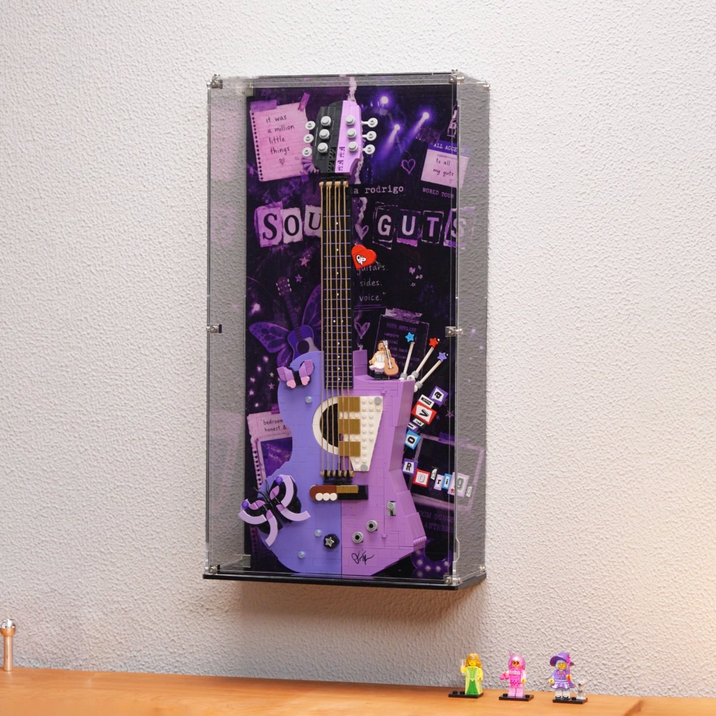 Acrylic Display case For LEGO® Editions 43031 Olivia Rodrigo's Dual Guitar