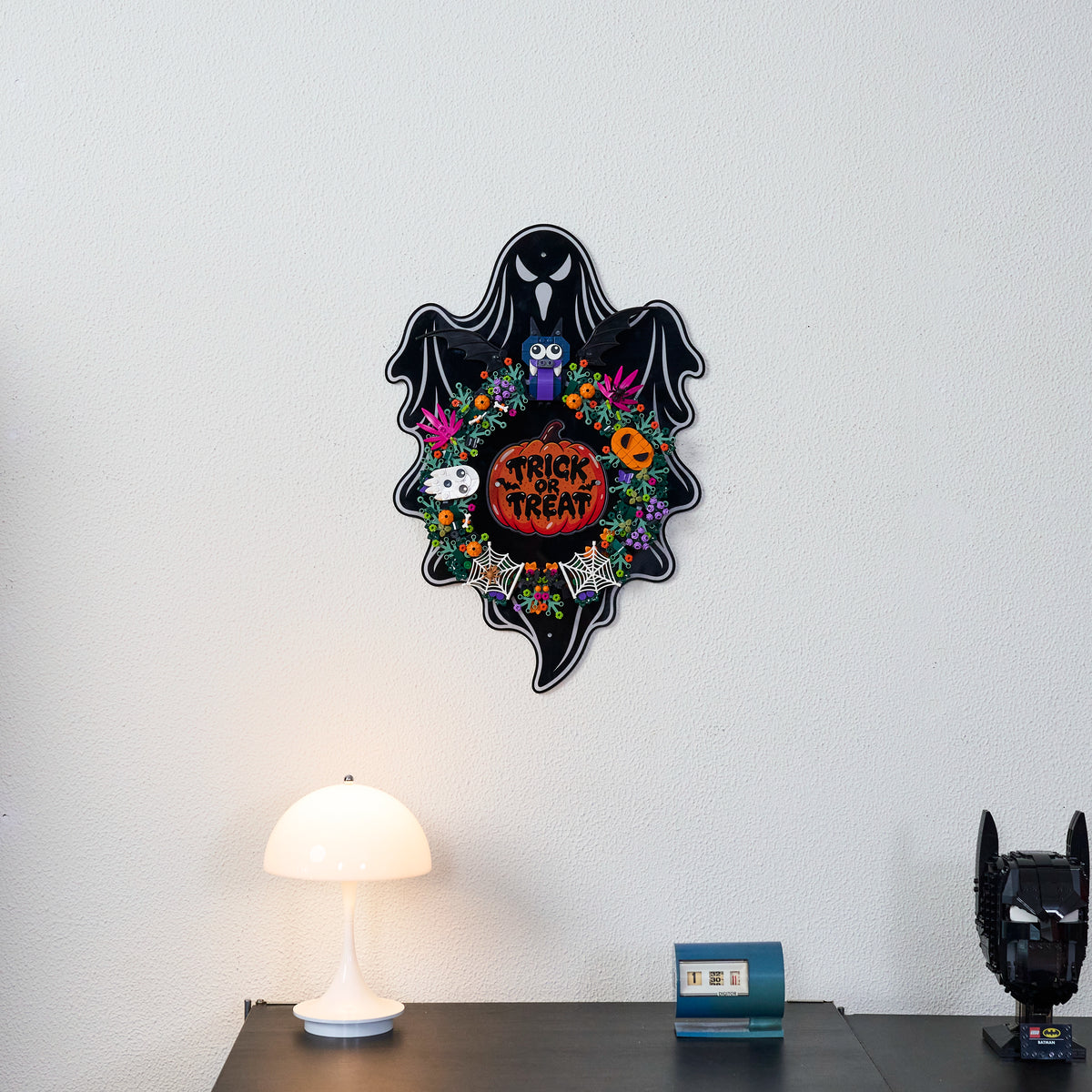 Wall Mounted Acrylic Display for LEGO® 40825 Halloween Wreath