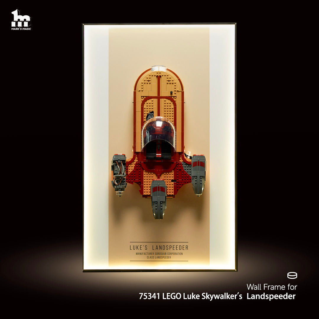Wall Display Frame for LEGO® Star Wars 75341 Luke Skywalker’s Landspeeder™