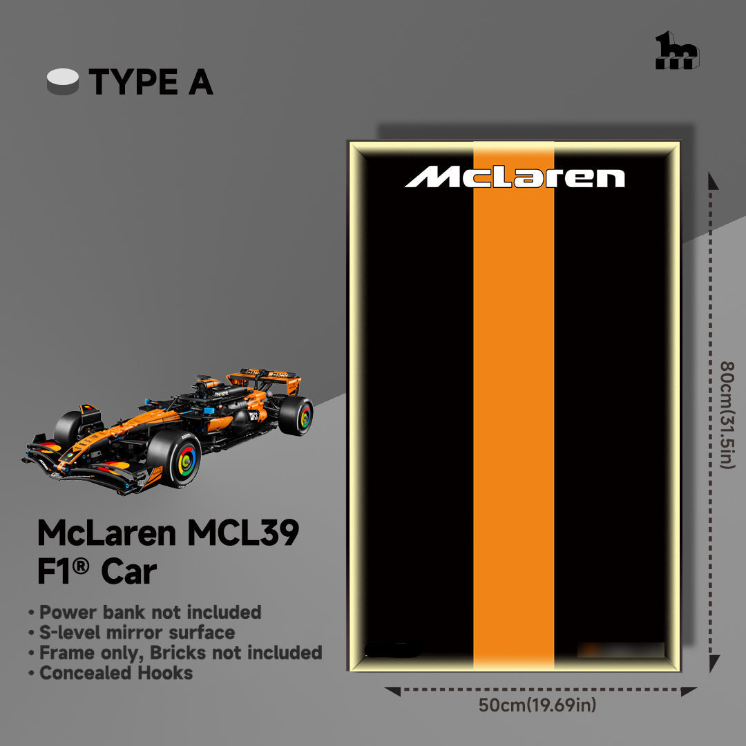 Wall Display Frame For LEGO® Technic™ F1 Series.