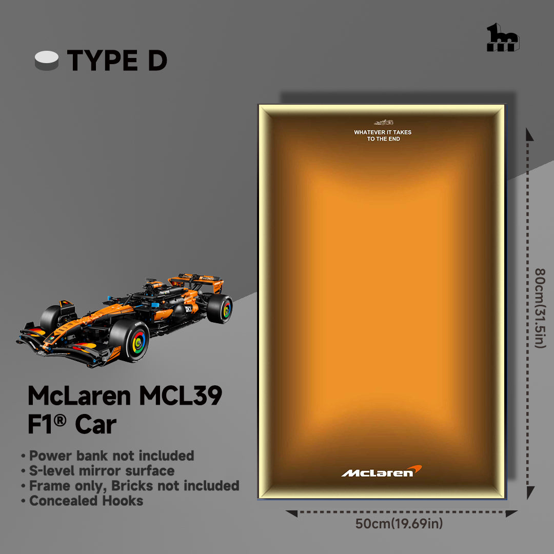 Wall Display Frame For LEGO® Technic™ F1 Series.