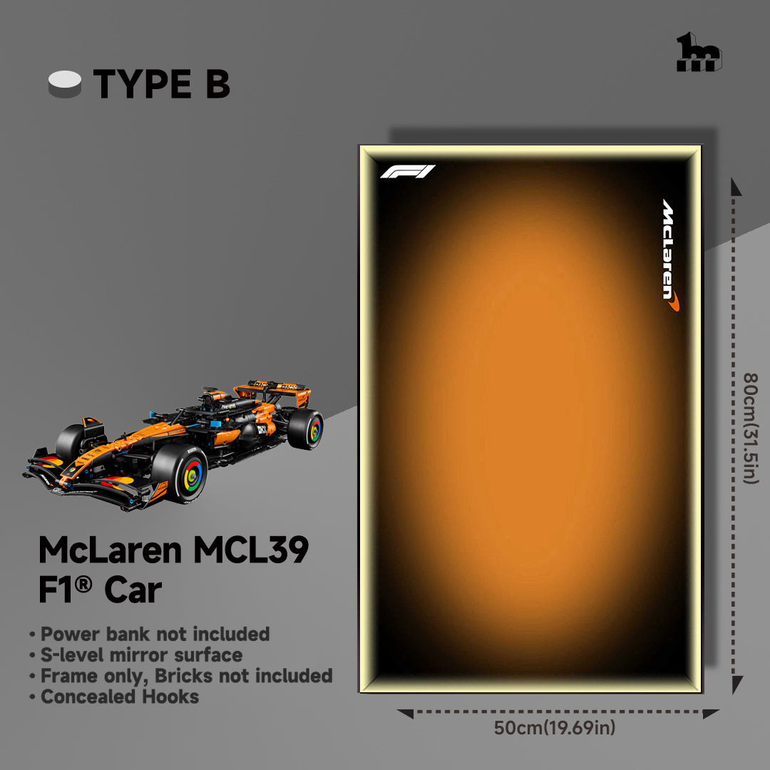 Wall Display Frame For LEGO® Technic™ F1 Series.