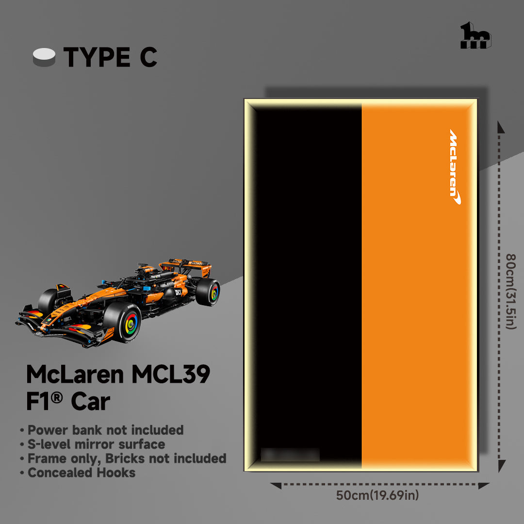 Wall Display Frame For LEGO® Technic™ F1 Series.
