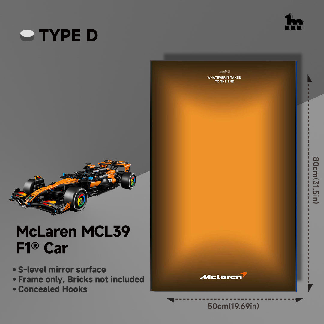 Wall Display Frame For LEGO® Technic™ F1 Series.