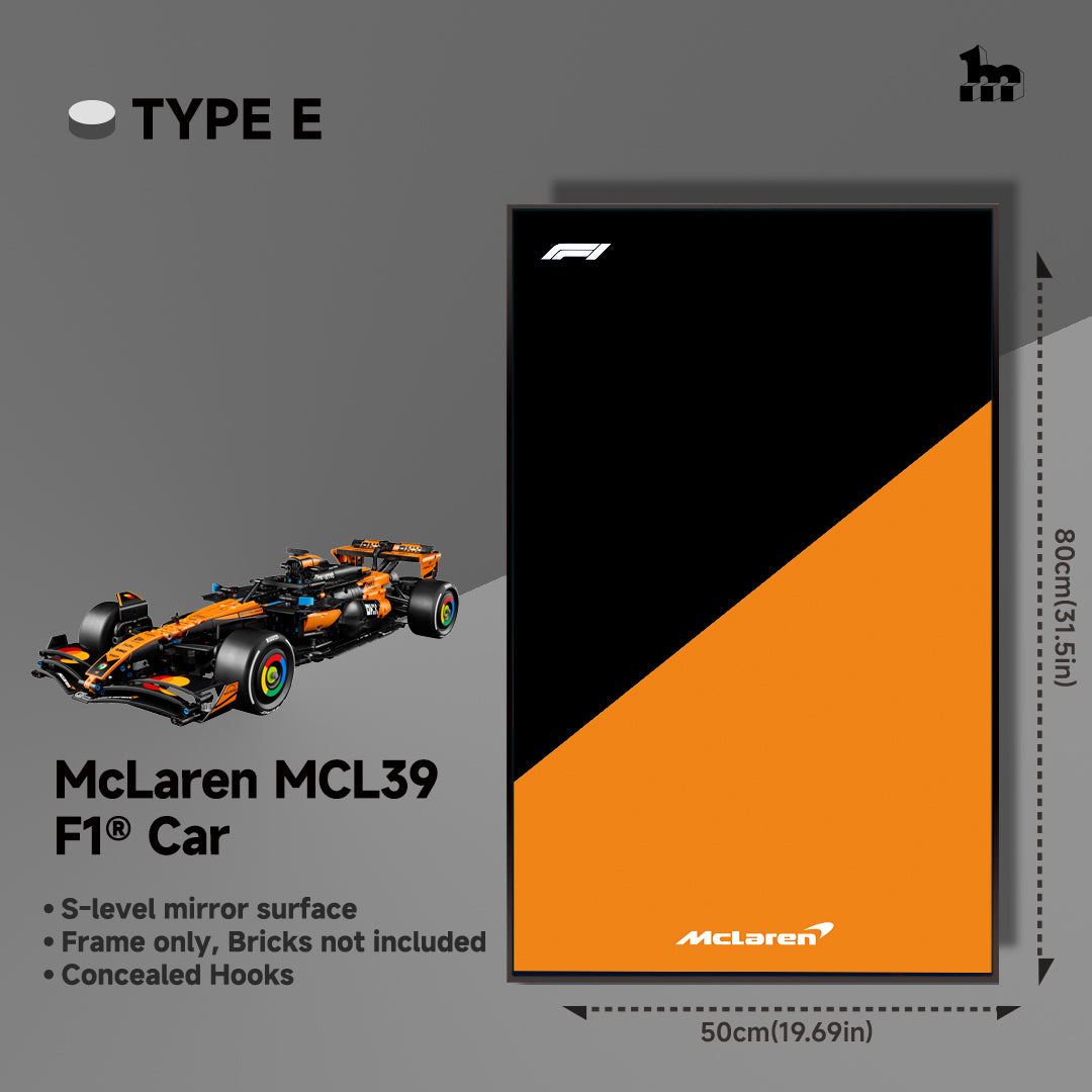 Wall Display Frame For LEGO® Technic™ F1 Series.