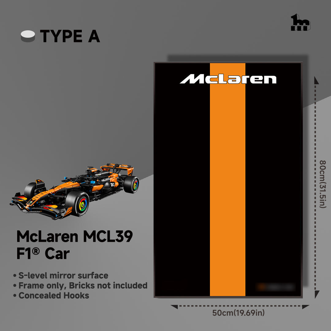 Wall Display Frame For LEGO® Technic™ F1 Series.