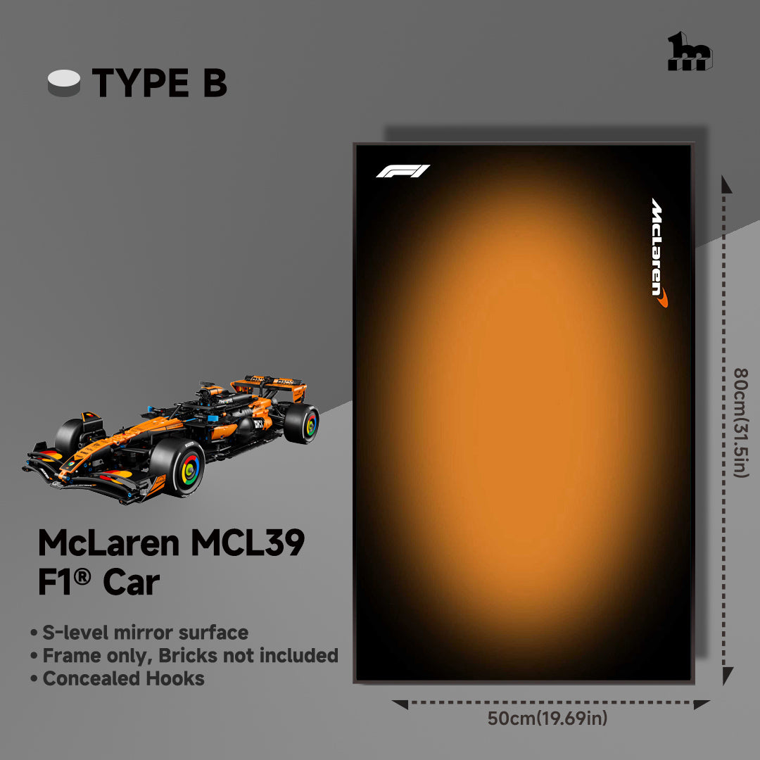Wall Display Frame For LEGO® Technic™ F1 Series.