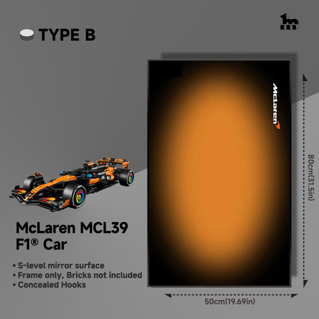 Wall Display Frame For LEGO® Technic™ F1 Series.
