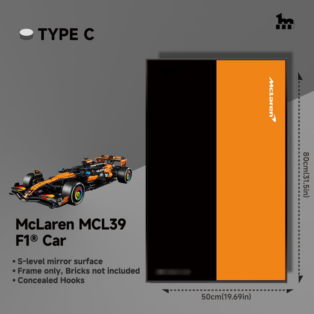 Wall Display Frame For LEGO® Technic™ F1 Series.
