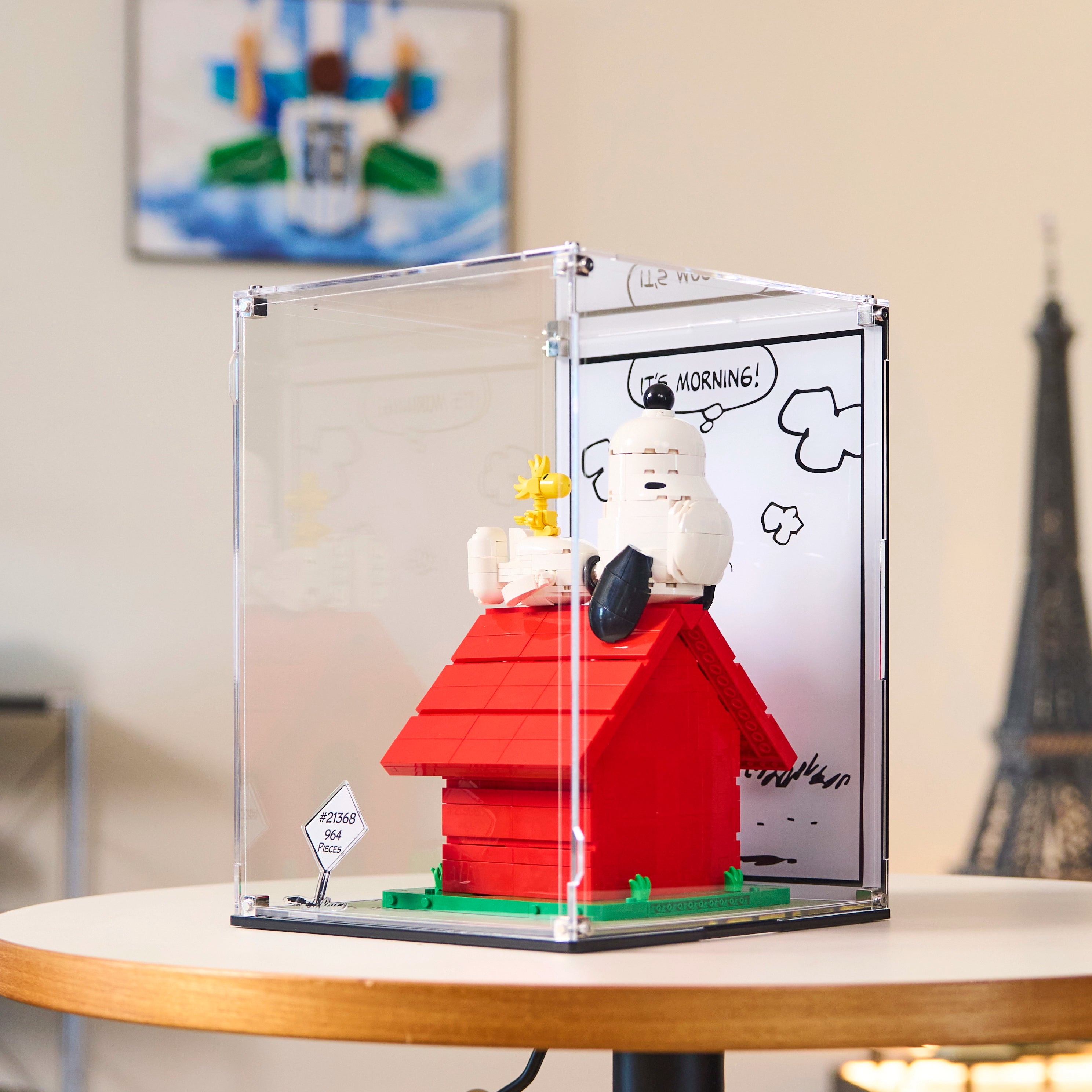 Vitrine PREMIUM pour LEGO Ideas 21368 Peanuts : La niche de Snoopy