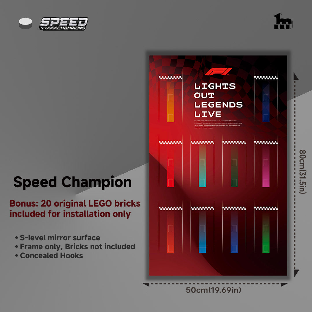 Display Frame for LEGO® Speed Champions f1