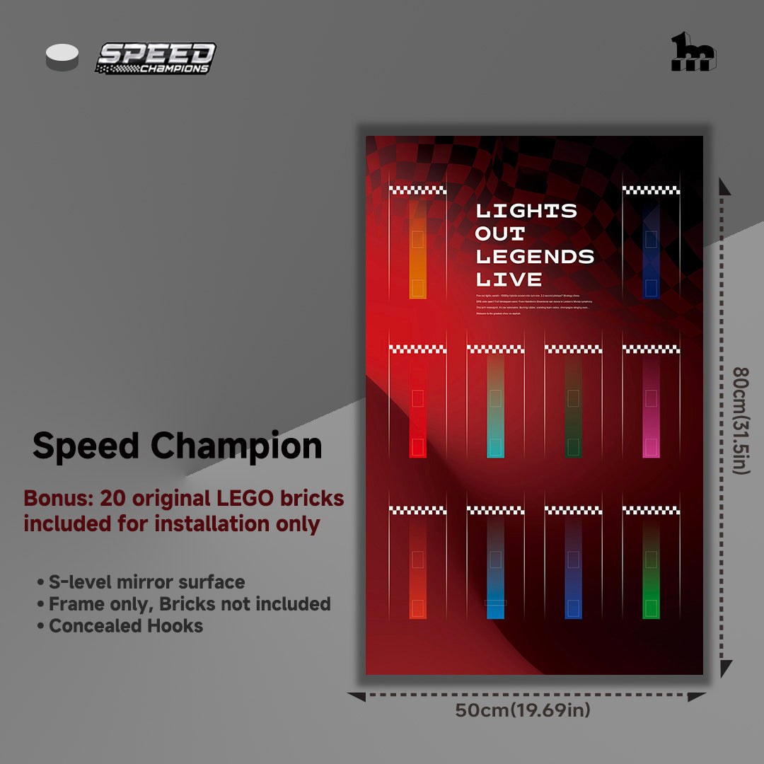 Display Frame for LEGO® Speed Champions f1