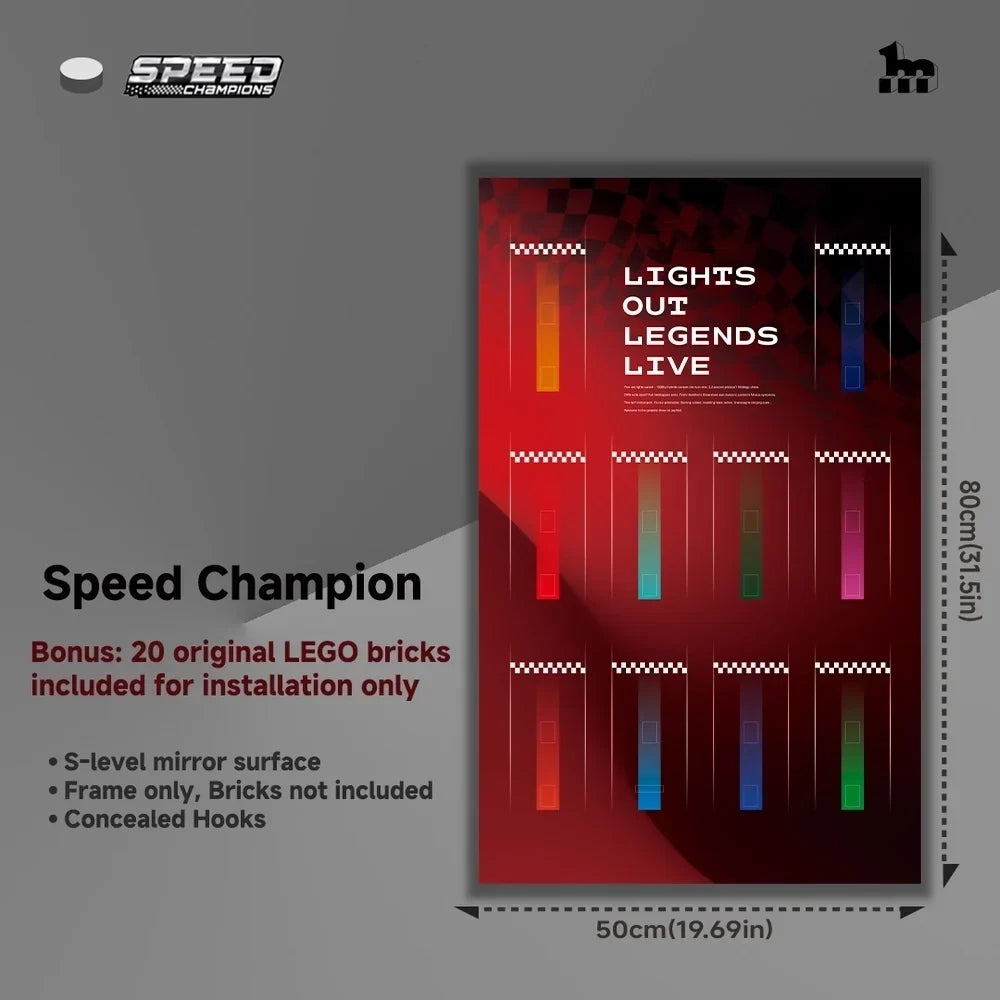 Cadre d’exposition pour voiture LEGO® Speed Champions série F1