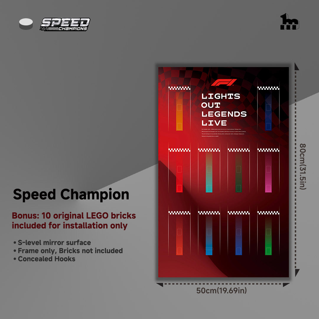 Car Display Frame for LEGO® Speed F1 Series