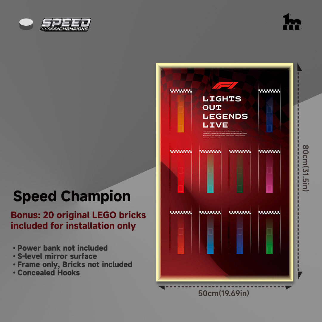 lighting Display Frame for LEGO® Speed Champions f1