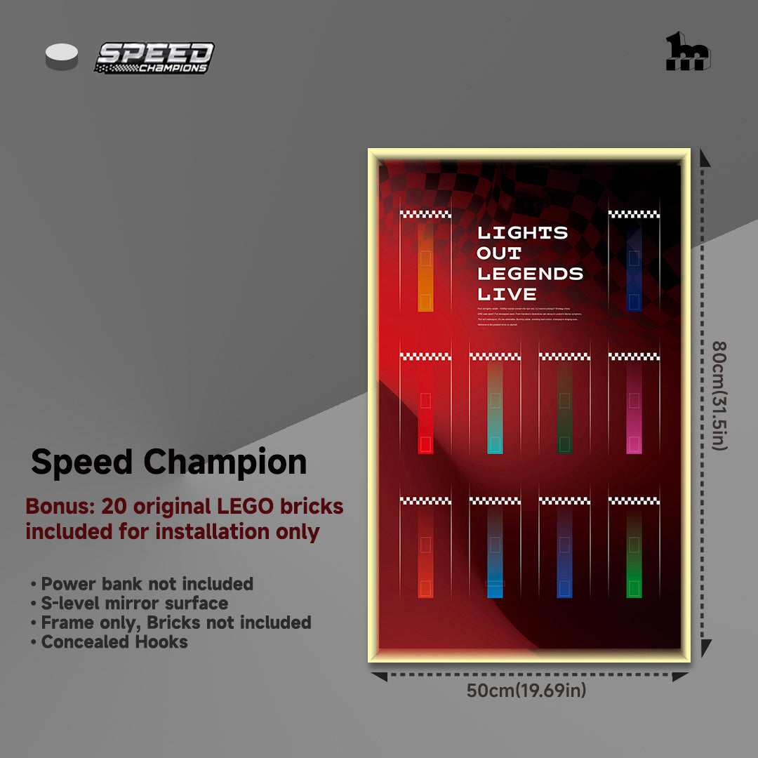 lighting Display Frame for LEGO® Speed Champions f1