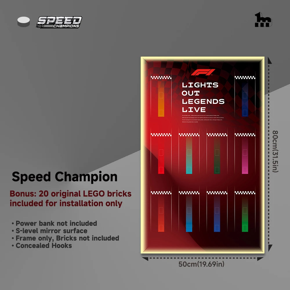 Car Display Frame for LEGO® Speed Champions f1 Series
