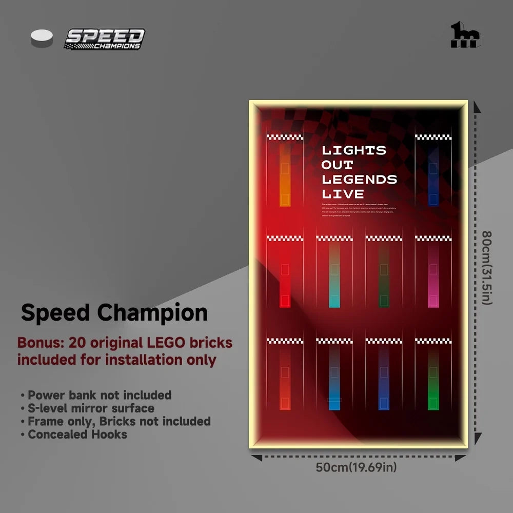 Cadre d’exposition pour voiture LEGO® Speed Champions série F1