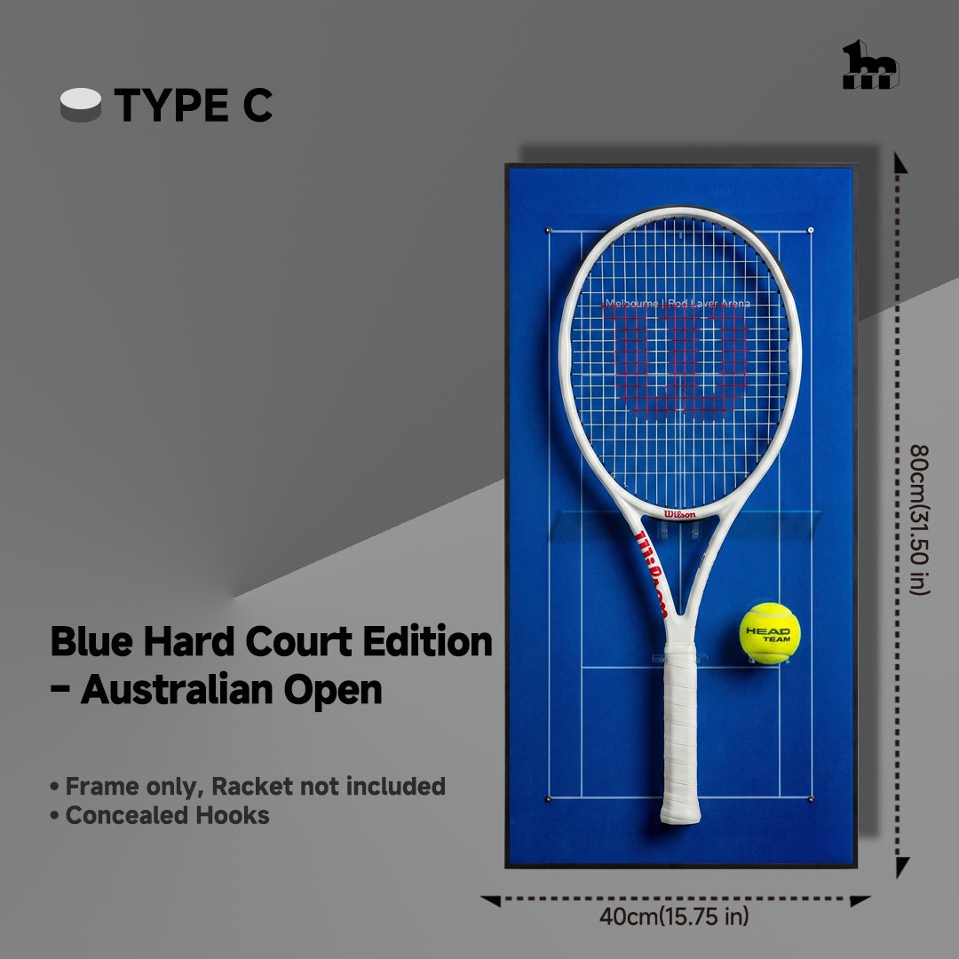 Tennis Racket Wall Mount Display Frame
