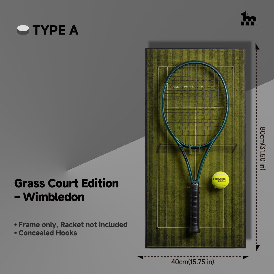 Tennis Racket Wall Mount Display Frame